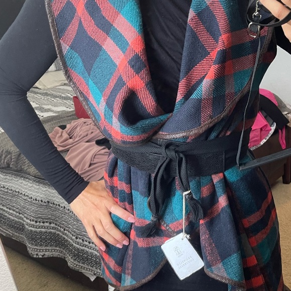 NWT Brunello Cucinelli tie leather belt in black🖤 - Picture 5 of 8